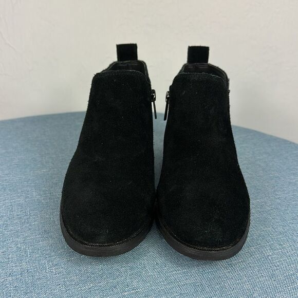 UGG Black Suede Zip Up Waterproof Ankle Boots Size 6 - Picture 2 of 7